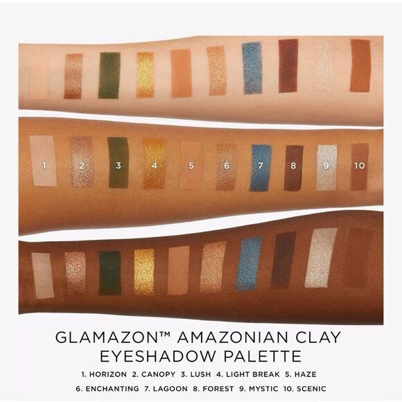 tarte -Glamazon Amazonian Clay Eyeshadow Palette-NIB- Rich Tones of the Amazon R - Picture 3 of 16